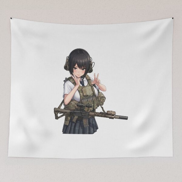 Item preview, Tactical School Girl - Anime Special Ops designed and sold by RAWLIFEGRAPHIC.