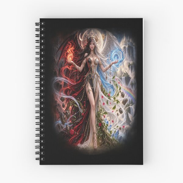 Item preview, Dual Element Goddess – Fire and Water designed and sold by TroviTutto.