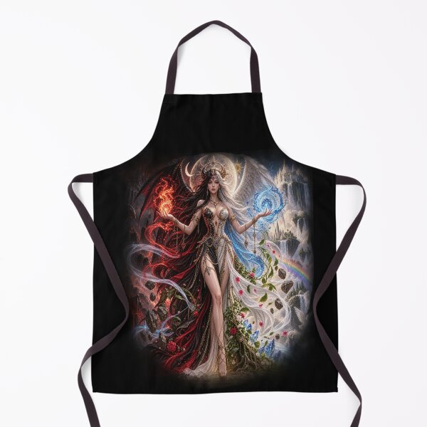 Item preview, Dual Element Goddess – Fire and Water designed and sold by TroviTutto.