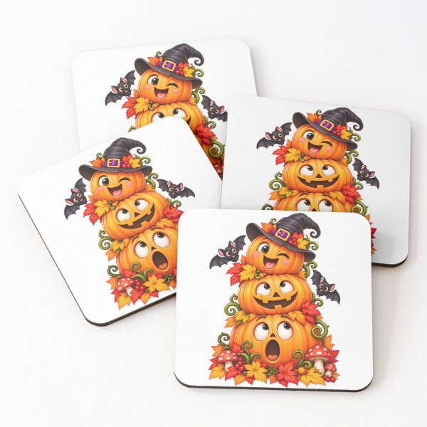 Item preview, Funny Halloween Pumpkin Trio – Three Silly Jack-O-Lanterns designed and sold by Clothes With Smiling Animals Walt Gral.
