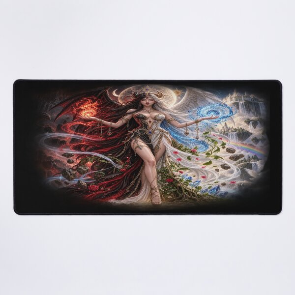 Item preview, Dual Element Goddess – Fire and Water designed and sold by TroviTutto.