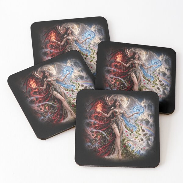 Item preview, Dual Element Goddess – Fire and Water designed and sold by TroviTutto.