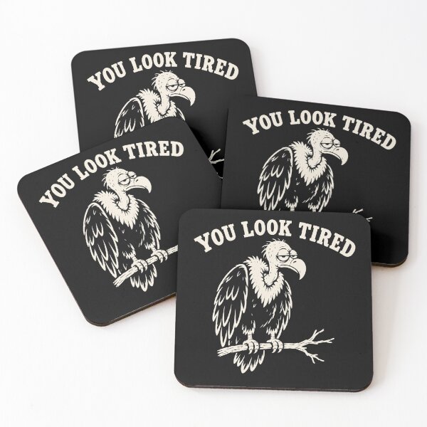 Item preview, Funny Vulture You Look Tired Sarcastic Animal Meme designed and sold by Kladhadredo.
