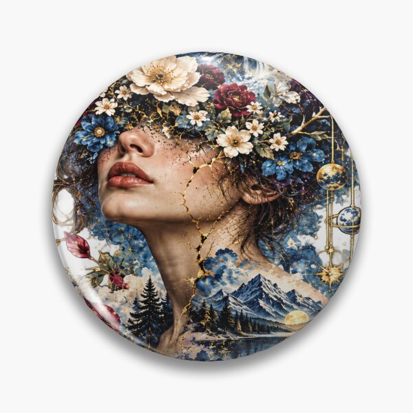 Item preview, Let Your Mind Bloom – Celestial Floral Fantasy Art designed and sold by Meentoos_1.