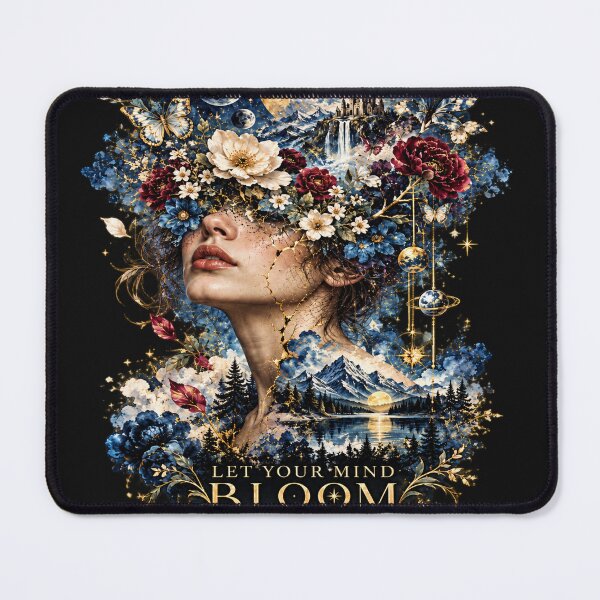 Item preview, Let Your Mind Bloom – Celestial Floral Fantasy Art designed and sold by Meentoos_1.