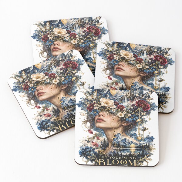 Item preview, Let Your Mind Bloom – Celestial Floral Fantasy Art designed and sold by Meentoos_1.
