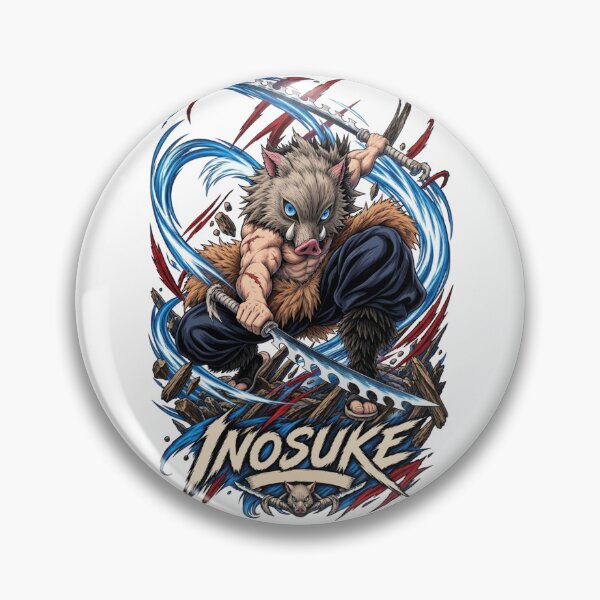 Item preview, Inosuke Hashibira Dual Blade Boar Mask Art designed and sold by FreakToons.
