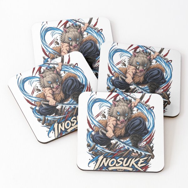 Item preview, Inosuke Hashibira Dual Blade Boar Mask Art designed and sold by FreakToons.