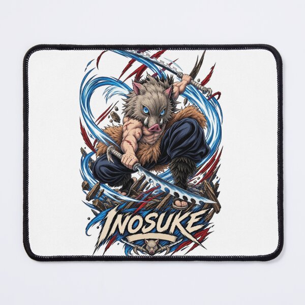 Item preview, Inosuke Hashibira Dual Blade Boar Mask Art designed and sold by FreakToons.