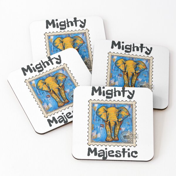 Item preview, Mighty & Majestic – Elephant Street Art designed and sold by SidneiSampaioStudio.