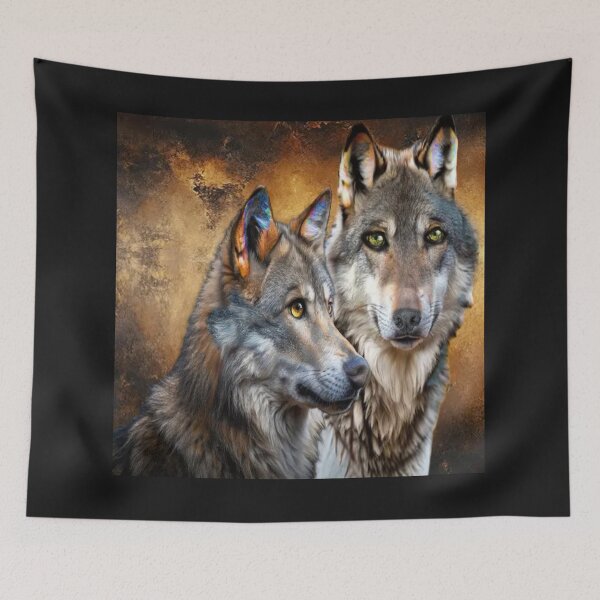 Item preview, Majestic Wolves in a Dreamscape designed and sold by Patricia Brown.