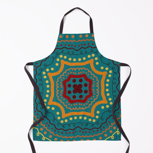 Item preview, Autumn mandala turquoise b designed and sold by Ana Gorozpe.
