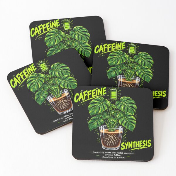 Item preview, Caffeine Synthesis | Surreal Plant Coffee Art | Funny Introvert Modern Graphic T-Shirt designed and sold by Final Chance Designs⭐️⭐️⭐️⭐️⭐️.