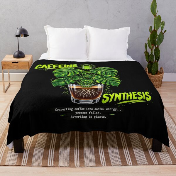 Item preview, Caffeine Synthesis | Surreal Plant Coffee Art | Funny Introvert Modern Graphic T-Shirt designed and sold by Final Chance Designs⭐️⭐️⭐️⭐️⭐️.