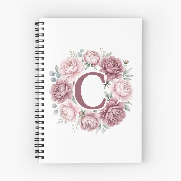 Item preview, Letter C Pink Peony Floral Monogram designed and sold by ITCHAWAWAA.