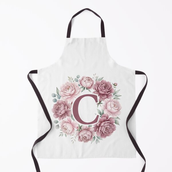 Item preview, Letter C Pink Peony Floral Monogram designed and sold by ITCHAWAWAA.