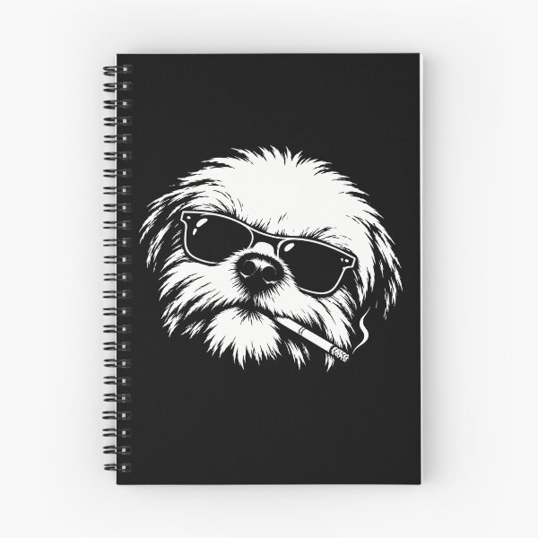 Item preview, Smoking Shih Tzu Vintage Funny Dog Portrait Humor designed and sold by Kladhadredo.