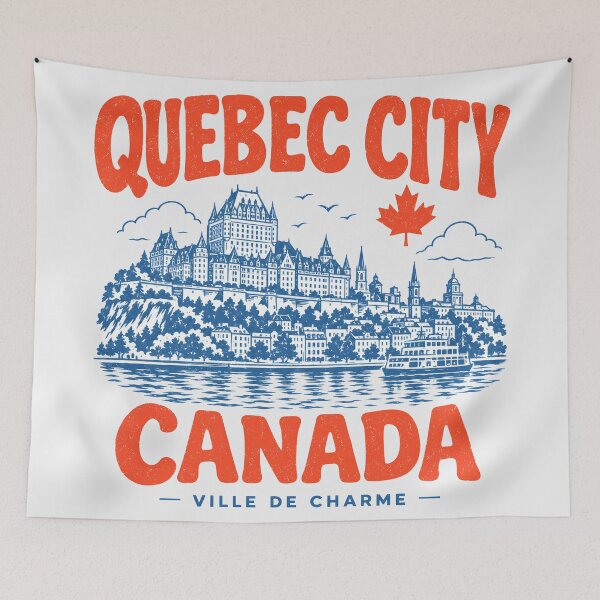 Item preview, Quebec City Retro designed and sold by HowToCanadian.