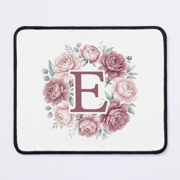 Item preview,  Letter E Pink Peony Floral Monogram designed and sold by ITCHAWAWAA.