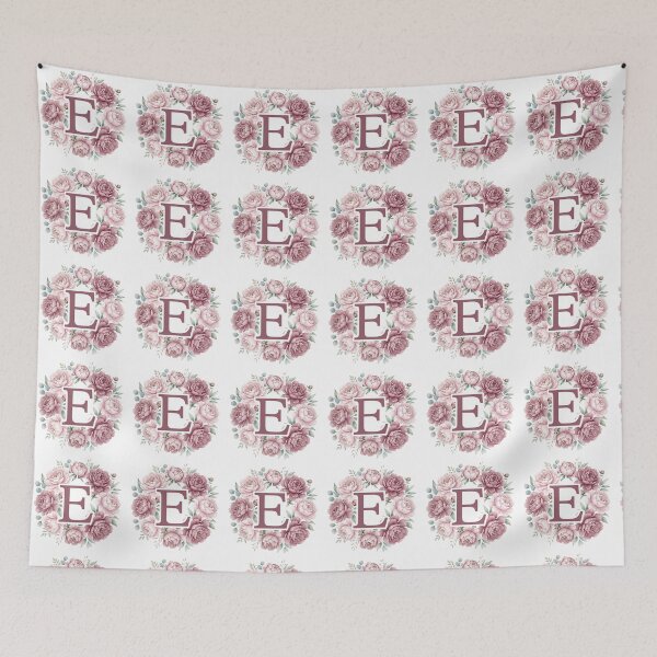 Item preview,  Letter E Pink Peony Floral Monogram designed and sold by ITCHAWAWAA.