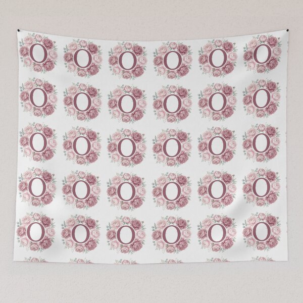 Item preview, Letter O Pink Peony Floral Monogram designed and sold by ITCHAWAWAA.