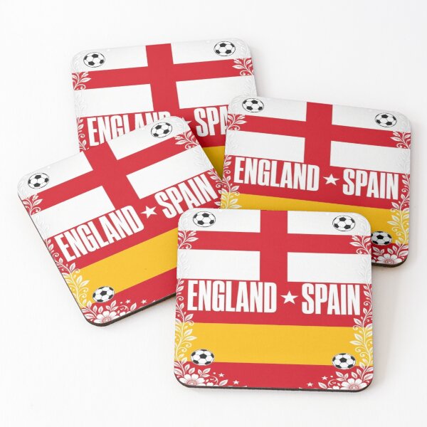 Item preview, England Spain minimalist football match poster  designed and sold by Nexus Space.