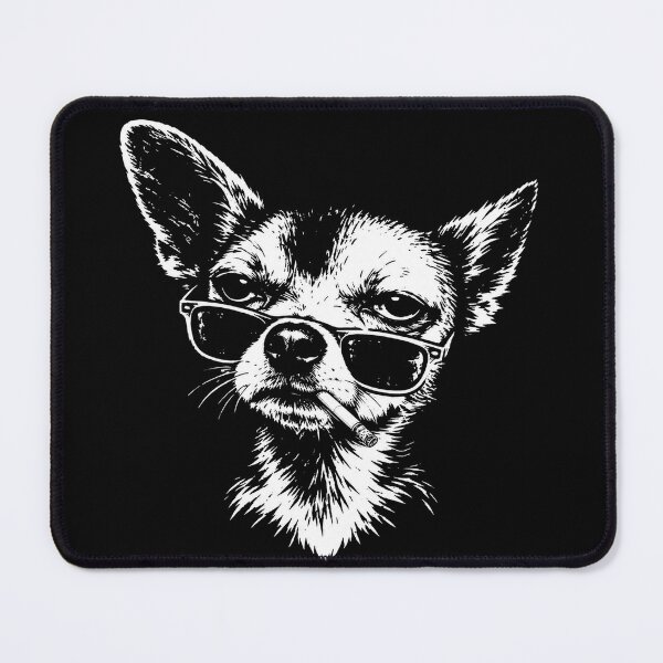 Item preview, Dog Smoking Cigarette Funny Chihuahua Meme designed and sold by Kladhadredo.