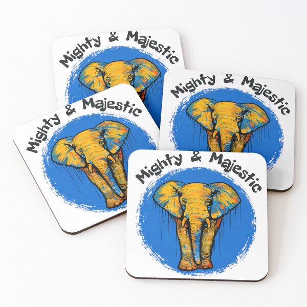 Item preview, Mighty & Majestic – Elephant Street Art designed and sold by SidneiSampaioStudio.