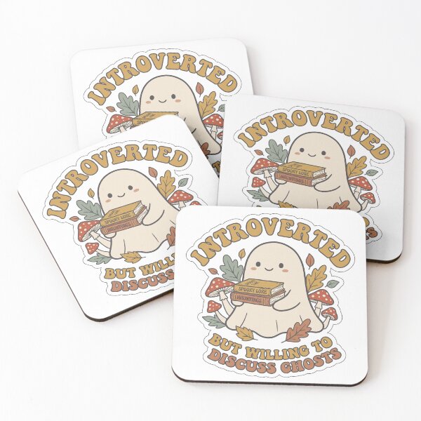 Item preview, Introverted But Willing To Discuss Ghosts Retro designed and sold by SnazzifyDigital.