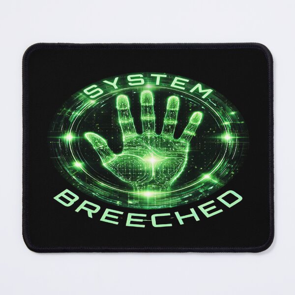 Item preview, Cyberpunk Hacker - SYSTEM BREECHED Neon Green Hand designed and sold by Dakson Design - Fantasy Art.
