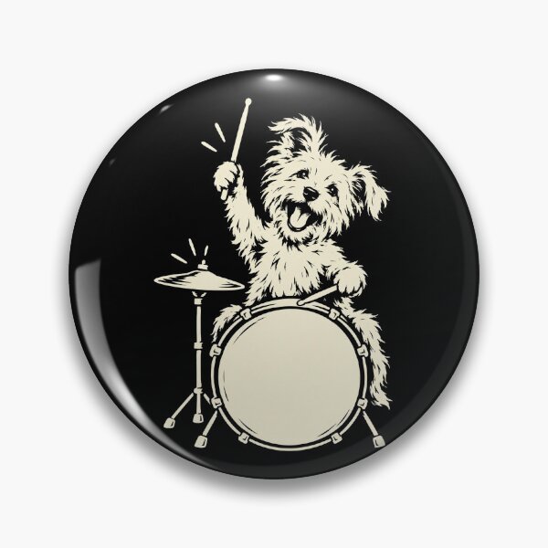 Item preview, Cute Maltese Playing Drums Funny Music Dog designed and sold by Kladhadredo.