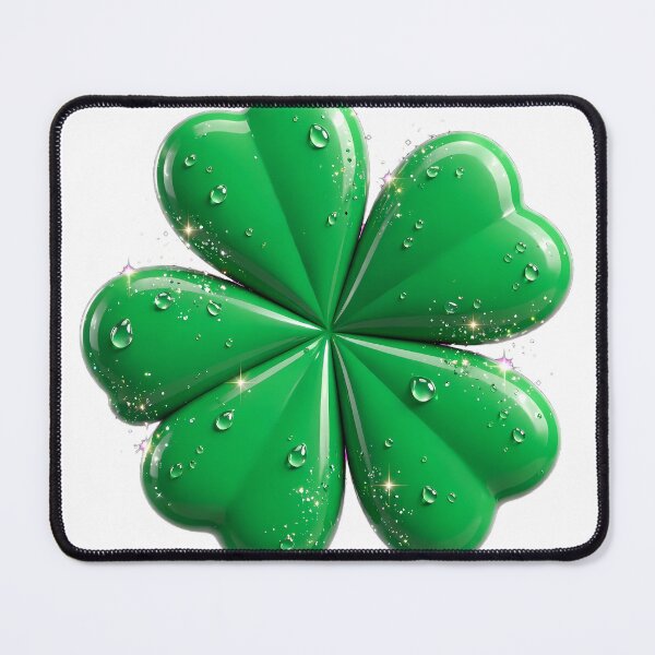 Item preview, Lucky 3D Clover Sticker | Good Luck Charm Clip Art  Trendy Y2K Sparkle Clover Transparent designed and sold by HoMya.