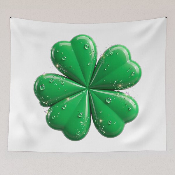 Item preview, Lucky 3D Clover Sticker | Good Luck Charm Clip Art  Trendy Y2K Sparkle Clover Transparent designed and sold by HoMya.