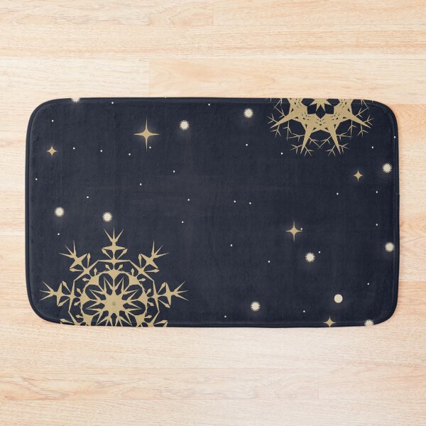 Item preview, Golden Snowflakes Night Sky - Christmas Gift designed and sold by photossmirnov.