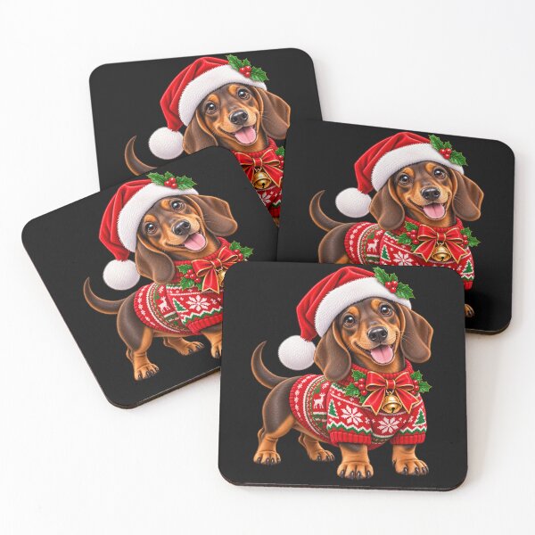 Item preview, Cute Dachshund Reindeer Christmas Ugly Sweater Dog designed and sold by StaticEmpire.