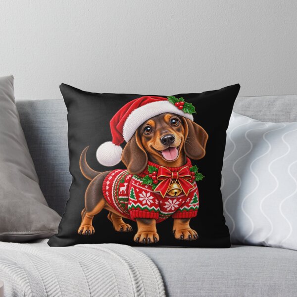 Item preview, Cute Dachshund Reindeer Christmas Ugly Sweater Dog designed and sold by StaticEmpire.