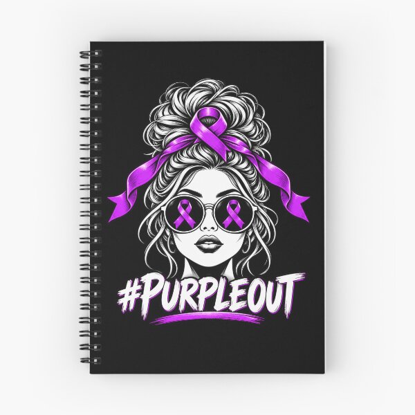 Item preview, Messy Bun Purple Out Epilepsy Fighter Awareness Month Support designed and sold by Trendably.