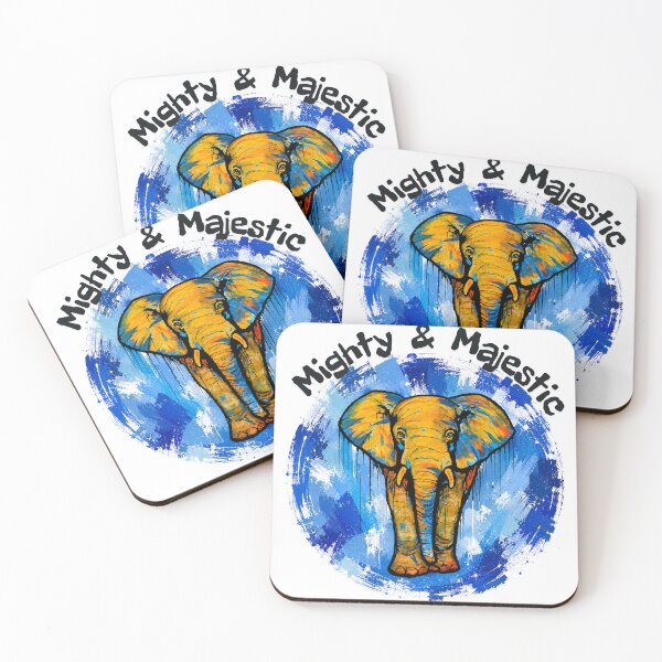 Item preview, Mighty & Majestic – Elephant Street Art designed and sold by SidneiSampaioStudio.