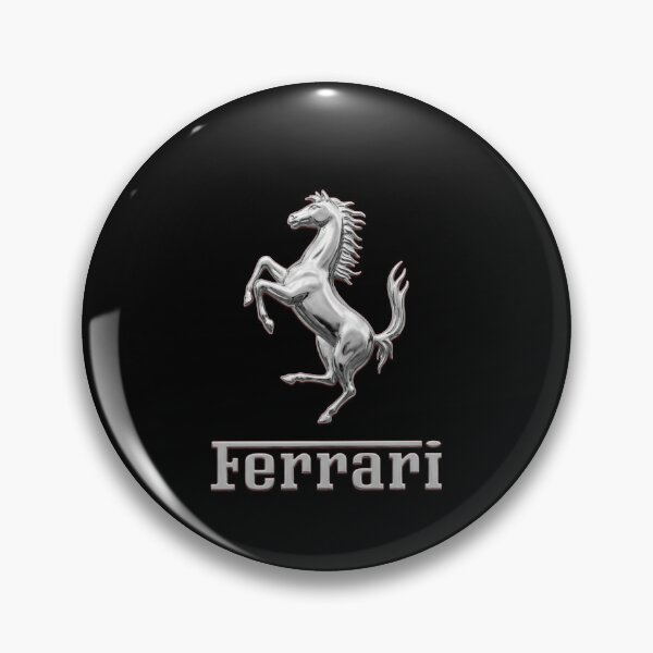 Item preview, Silver Hd Ferrari Racing Logo | Italian Sports Car Automotive Design designed and sold by Wearecarlovers-.