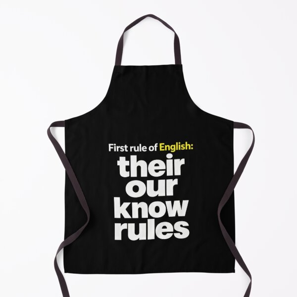 Item preview, English Grammar Joke Their Our Know Rules designed and sold by elderberry.