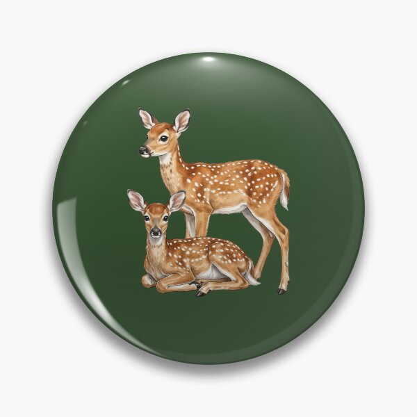 Item preview, TWO WHITE-TAILED DEER, WINTER WILDLIFE designed and sold by classic car craze.