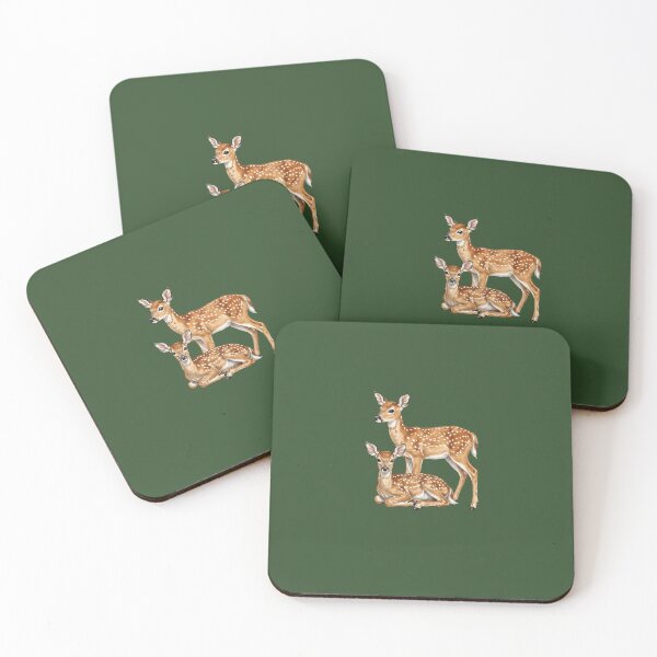 Item preview, TWO WHITE-TAILED DEER, WINTER WILDLIFE designed and sold by classic car craze.