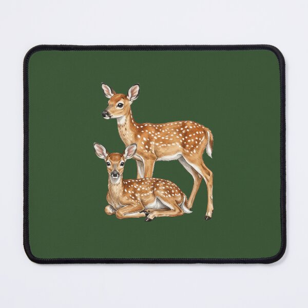 Item preview, TWO WHITE-TAILED DEER, WINTER WILDLIFE designed and sold by classic car craze.
