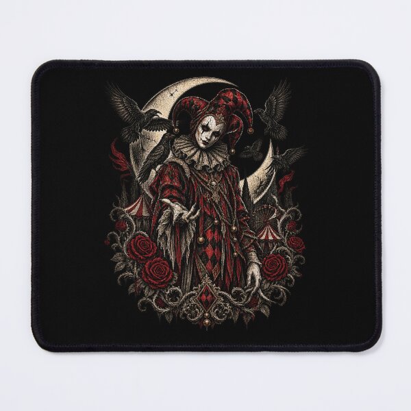 Item preview, Gothic Raven Jester designed and sold by TheInkRaven.