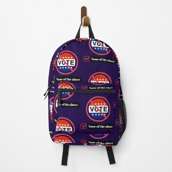 Item preview, None of the Above – Retro 80s Political Satire Design designed and sold by Balerie Rivera.