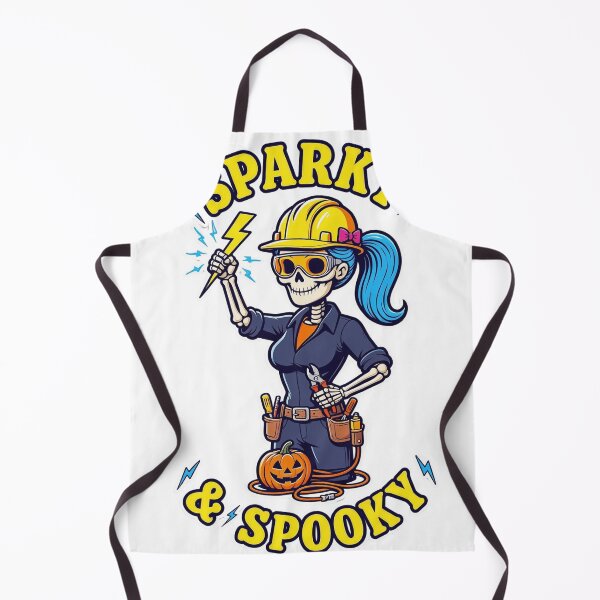 Item preview, Halloween Humor Female Electracian - SPARKY & SPOOKY designed and sold by Zenith-Co.