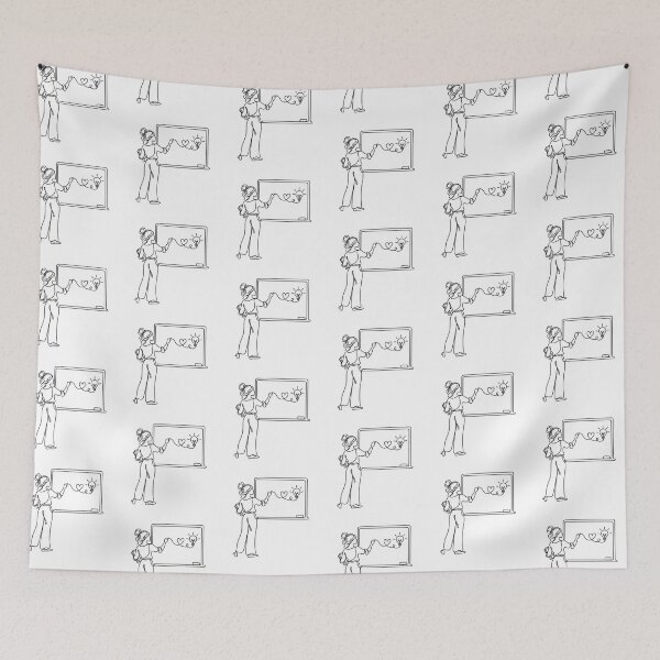 Item preview, Teacher Classroom Minimal Line Art designed and sold by LineArtDrawing.