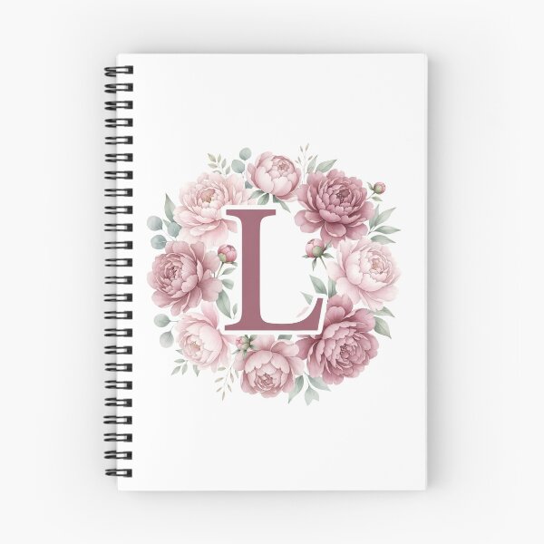 Item preview, Letter L Pink Peony Floral Monogram designed and sold by ITCHAWAWAA.