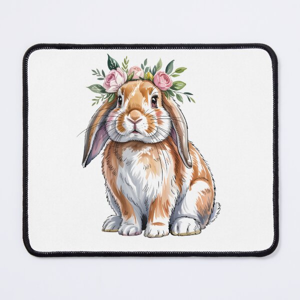Item preview, Floral rabbit designed and sold by Tiny-Love ⭐⭐⭐⭐⭐.