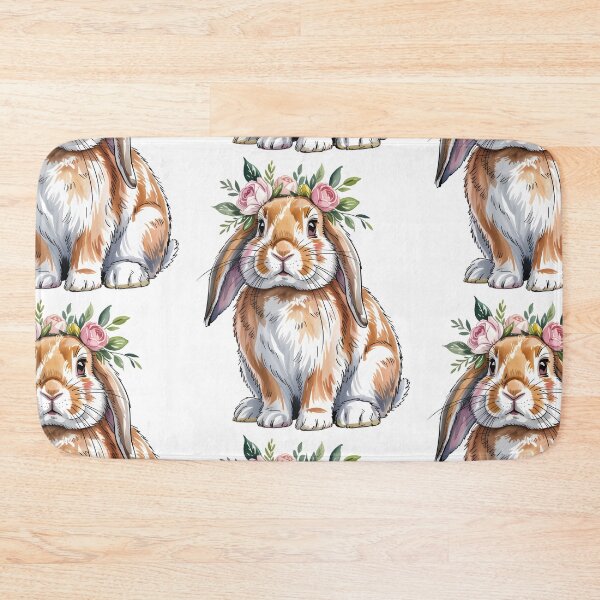 Item preview, Floral rabbit designed and sold by Tiny-Love ⭐⭐⭐⭐⭐.